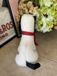 画像3: Snoopy Plush Stuffed Doll With red scarf  / スヌーピー ぬいぐるみ ドール レッドマフラー (3)