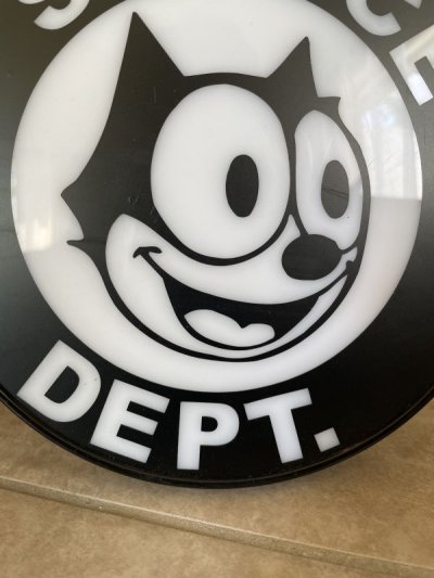 画像1: Felix the Cat Small Plastic Sign / フィリックス　小さな看板、サイン、ストアディスプレイ