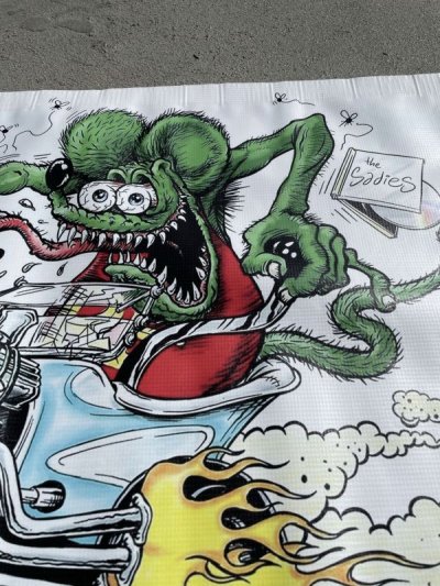 画像1: Rat Fink Store Sign Bunner / ラット　フィンク　バナー、看板、ストアディスプレイ