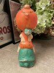 画像3: Hanna Barbera Flintstones Bamm Bamm On the turtle Plastic Coin Bank Doll / フリントストーン　バンバンと亀のプラスチック製 貯金箱　ドール　 (3)