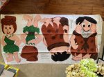 画像1: Flintstones Fred & Betty  Fabric Pillow Doll Kit  / フリントストーン　フレッド、ベティ、ピロードール　キット (1)