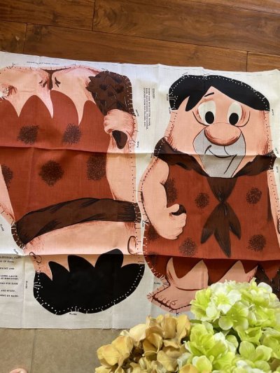 画像1: Flintstones Fred & Betty  Fabric Pillow Doll Kit  / フリントストーン　フレッド、ベティ、ピロードール　キット