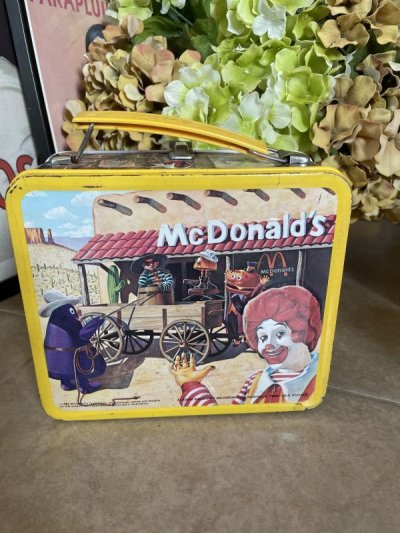 画像2: Mcdonalds Tin Lunch Box With Thermos / マクドナルドのティン製　ランチボックス 水筒付き(蓋なし)