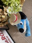 画像3: Huckleberry Hound Plush doll with straw hat 1985 / ハックルベリーハウンド  麦わら帽子付きぬいぐるみ　ドール　 (3)