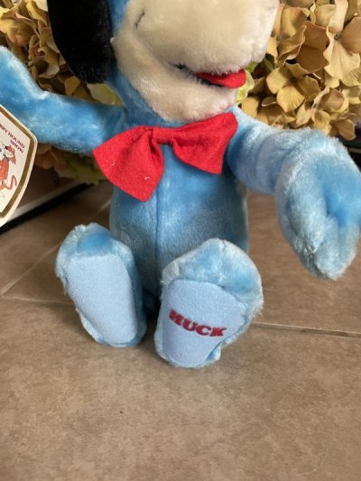 画像2: Huckleberry Hound Plush doll with straw hat 1985 / ハックルベリーハウンド  麦わら帽子付きぬいぐるみ　ドール　