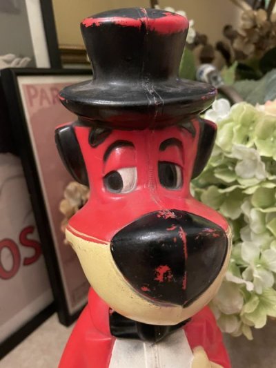 画像1: Hanna Barbera  Hucklebrry Houned Red Large Coin Bank (B)  / ハックルベリーハウンド　貯金箱　39cm