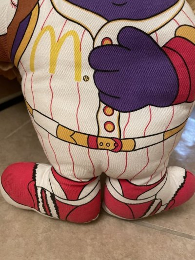 画像2: McDonald’s Grimace Baseball Pillow Doll  1988  / マクドナルドの野球グリマス、ピロードール　80‘s