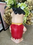 画像4: Hanna Barbera Flintstones Fred Rubber Doll 60‘s large Red &Green(B) 30cm/ ハンナバーベラ　フリントストーンズ　フレッドラバードール (4)