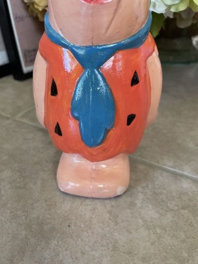 画像2: Hanna Barbera Flintstones Fred Rare！Plastic Coin Bank Doll 20cm   / フリントストーン　フレッド　レア！プラスチック製　貯金箱　ドール　