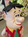 画像10: Hanna Barbera Flintstones Fred Rubber Doll 60‘s large Red &Green(B) 30cm/ ハンナバーベラ　フリントストーンズ　フレッドラバードール (10)