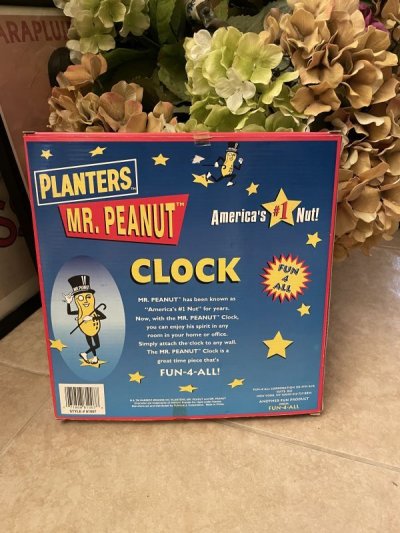 画像2: Planters Mr Peanuts Wall Clock With Box / ミスターピーナッツ　箱入り壁時計