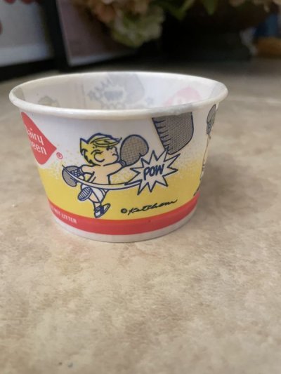 画像3: Dairy Queen Dennis The Menace Yellow Wax Cup Set Of 4 / ディリークィーン　デニス　ザ　メナス　ワックスペーパー　カップ　4個セット