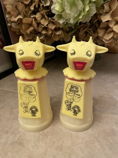 画像3: Whirley Sippy Straw Mow Cow yellow Creamer Bottle (B)  / モーカウ　クリーマー　ボトル