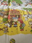 画像5:  Snoopy western fabric Flat Sheet (A) / スヌーピー　フラットシーツ　生地　ウエスターン (5)