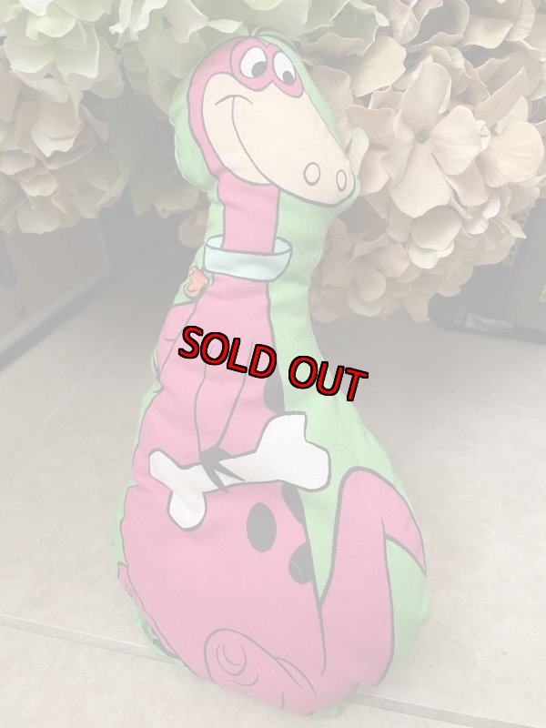 画像1: Hanna Barbera Flintstones Dino Fabric Pillow Doll / フリントストーン　ディノ　ピロードール (1)