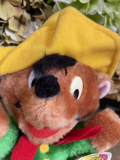 画像1: Looney Tunes Speedy Gonzales  Plush Doll 1980 /  ルーニーテューンズ   スピーディ・ゴンザレス　ぬいぐるみ