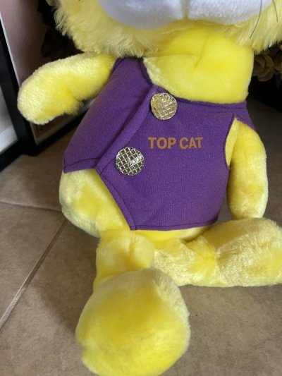 画像2: Hanna Barbera Top Cat Plush Doll 1985  / トップキャット　ぬいぐるみ