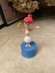 画像1: Flintstones Wilma Push Puppet / ハンナバーベラ　フリントストーン　ウィルマ　プッシュパペット (1)