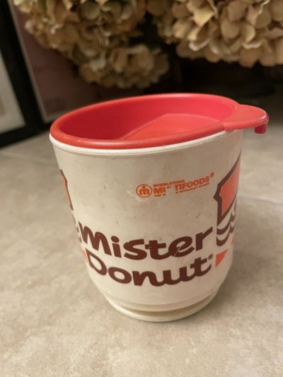 画像1: Mr Donuts Plastic Mug Cup  (B) / ミスタードーナツ　プラスチック製　マグカップ