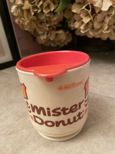 画像1: Mr Donuts Plastic Mug Cup  (A) / ミスタードーナツ　プラスチック製　マグカップ