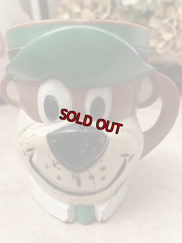 画像1: Hanna Barbera Yogi Bear plastic face mug (A)  / ハンナバーベラ　ヨギベア　プラスチック製　フェイスマグ (1)