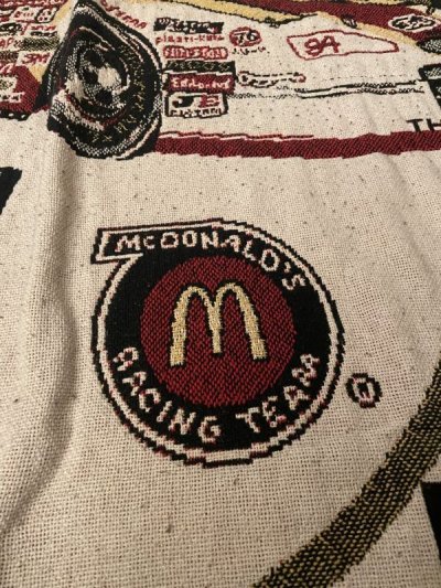 画像3: McDonald’s Bill Elliot Blanket  1996 / マクドナルドのレーシングチーム、ブランケット