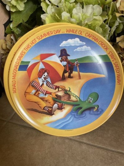 画像1: McDonald’s Plastic Plate set of 2 (C) 1977 / マクドナルドのプラスチック製、プレート2枚セット、春＆夏