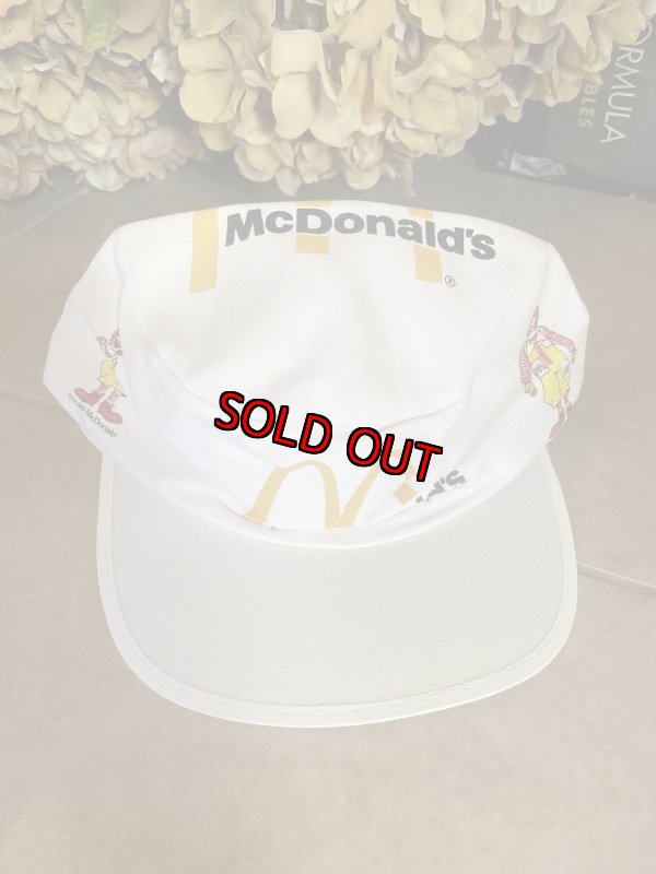 画像1: McDonald’s Crew Cap Hat / マクドナルドのクルーキャップ　従業員用帽子 (1)