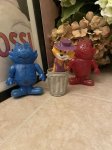 画像1: Hanna Barbera Benny the Ball figure plastic Blue&Red Set of 2  / トップキャット の仲間、赤＆青ベニー・ザ・ボール 2体セット　フィギュア (1)