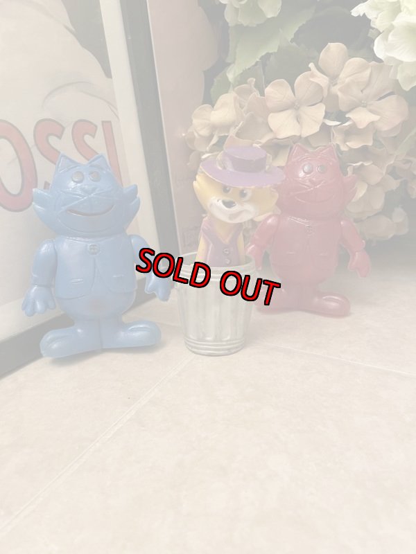 画像1: Hanna Barbera Benny the Ball figure plastic Blue&Red Set of 2  / トップキャット の仲間、赤＆青ベニー・ザ・ボール 2体セット　フィギュア (1)