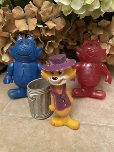 画像3: Hanna Barbera Top Cat figure with trash can plastic / トップキャット & ゴミ箱　フィギュア