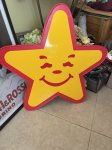 画像1: Carls Jr Star Sign Display / カールスジュニアのサイン、看板、ストアディスプレイ (1)