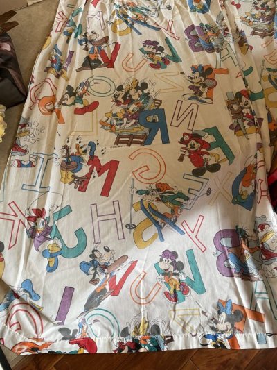 画像3: Disney Mickey Mouse letter flat sheet / ディズニーのミッキーマウス　レター　フラットシーツ