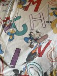 画像2: Disney Mickey Mouse letter flat sheet / ディズニーのミッキーマウス　レター　フラットシーツ (2)