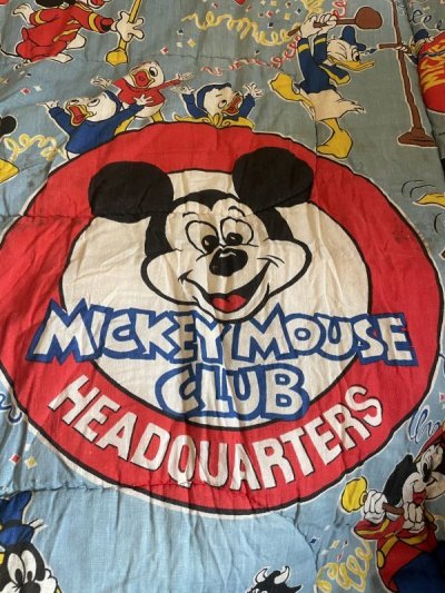 画像1: Disney Mickey Mouse Club sleeping bag sheet   / ディズニーのミッキーマウスクラブ　スリーピングバッグ　シーツ