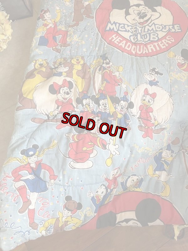 画像1: Disney Mickey Mouse Club sleeping bag sheet   / ディズニーのミッキーマウスクラブ　スリーピングバッグ　シーツ (1)