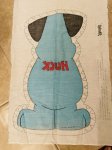 画像4:  Huckleberry Hound fabric pillow doll kit (A) / ハックルベリーハウンド　ハンナバーベラ　ピロードール　生地　キット (4)