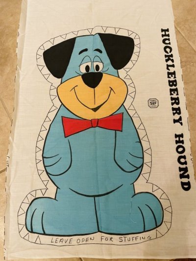 画像1:  Huckleberry Hound fabric pillow doll kit (A) / ハックルベリーハウンド　ハンナバーベラ　ピロードール　生地　キット