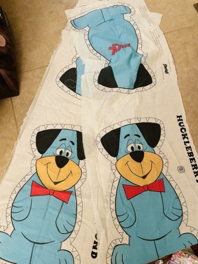 画像3:  Huckleberry Hound fabric pillow doll kit (A) / ハックルベリーハウンド　ハンナバーベラ　ピロードール　生地　キット