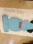 画像2:  Huckleberry Hound fabric pillow doll kit (A) / ハックルベリーハウンド　ハンナバーベラ　ピロードール　生地　キット (2)