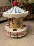 画像1: Fisher Price wooden Merry go round Toy / フィッシャープライス　木製　メリーゴーランド　オルゴール (1)