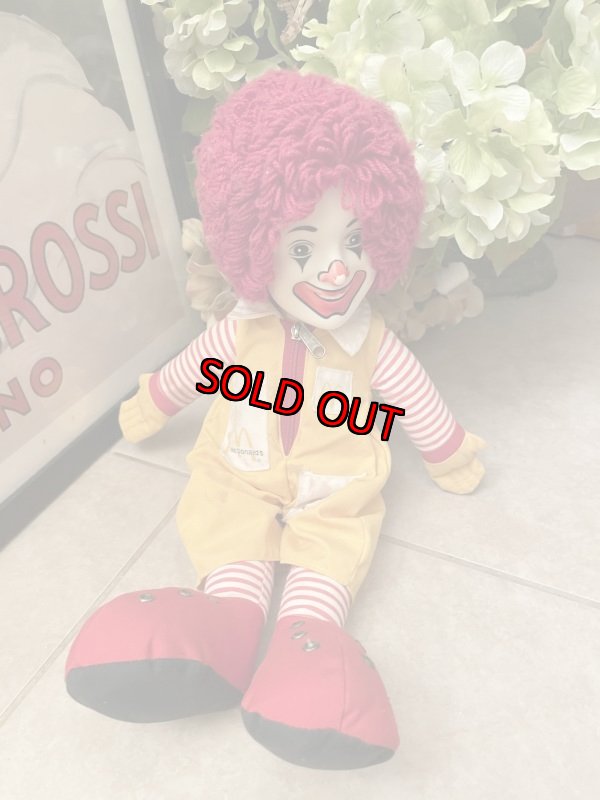 画像1: McDonald’s  Ronald Rubber Face Doll / マクドナルドのラバーフェイス、ロナルドドール　ニッカーボッカー (1)