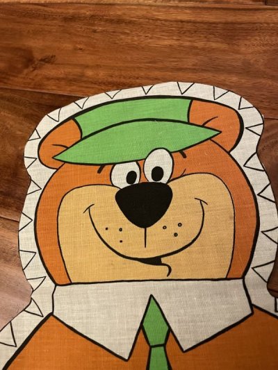 画像1: Hanna Barbera Yogi Bear Pillow doll Cut Fabric kit 1977  / ハンナバーベラ,ヨギベアのピロードールキット　生地　