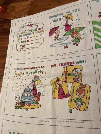 画像2: Hanna barbera Flintstones family making book Fabric Pillow Doll Kit 1991  / フリントストーン　バンバンとディノ　ピロードール　キット