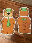 画像1: Hanna Barbera Yogi Bear Pillow doll Cut Fabric kit 1977  / ハンナバーベラ,ヨギベアのピロードールキット　生地　 (1)