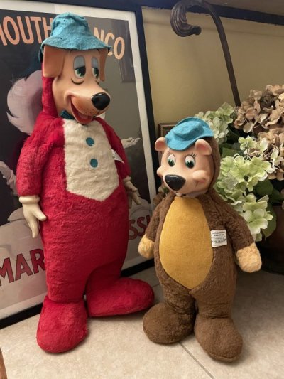 画像3: Huckleberry Hound Large Knickerbocker Large Red Plush Doll 70cm  (B) / ニッカーボッカー、大きいハックルベリーハウンド　ラバーフェイスドール