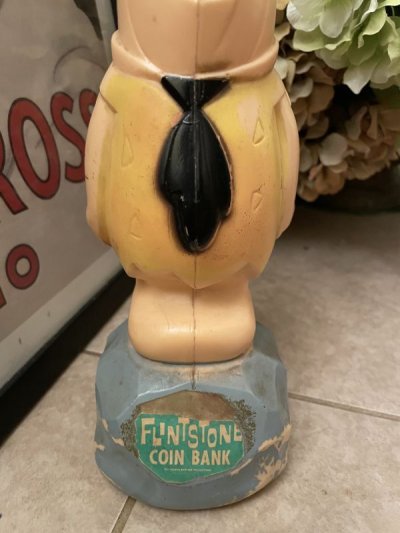 画像2: Hanna Barbera Flintstones Fred Plastic Coin Bank Doll / フリントストーン　フレッド　プラスチック製 貯金箱　ドール　