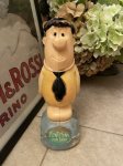 画像1: Hanna Barbera Flintstones Fred Plastic Coin Bank Doll / フリントストーン　フレッド　プラスチック製 貯金箱　ドール　 (1)