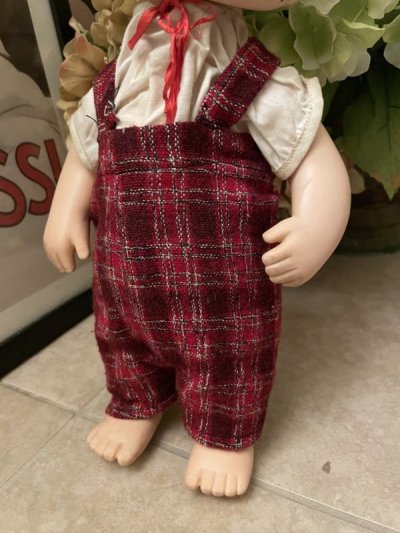 画像2: Dennis the Menace Rubber doll 60s (B) /  わんぱくデニス　ラバードール　チェックオーバーオール