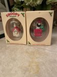 画像1: Peanuts Snoopy 2 Christmas Ornament with box  / ピーナッツ、スヌーピー　クリスマス　箱入りオーナメント　2個セット (1)